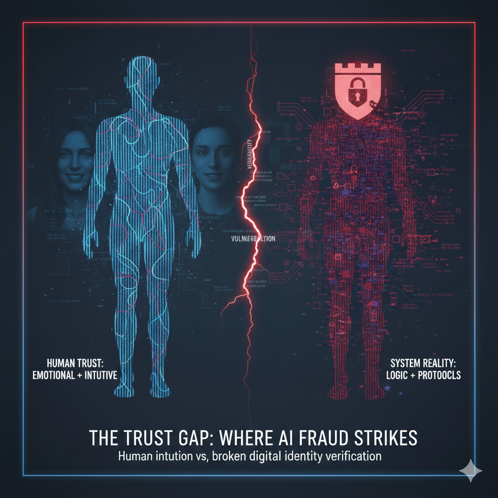 Human trust failure in AI voice fraud attacks