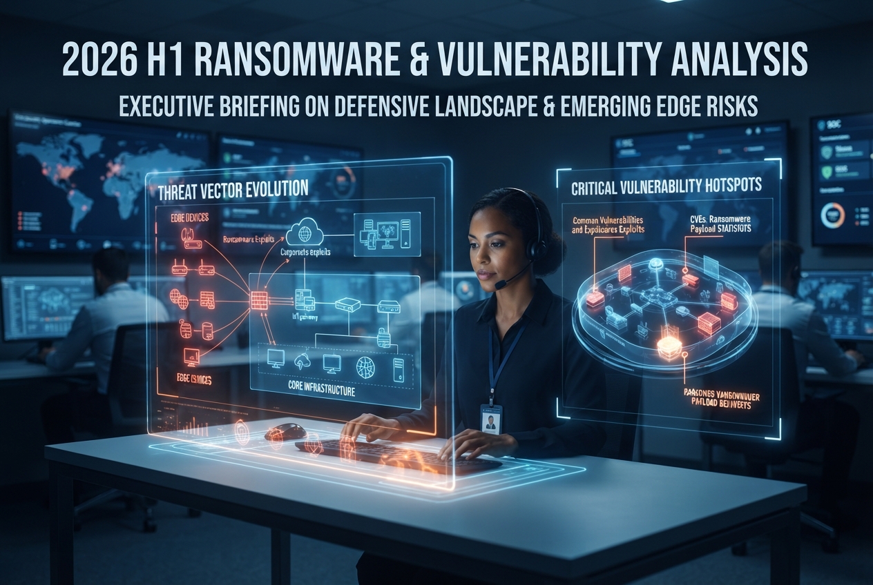 ransomware linked vulnerabilities in H1 2026 and the trend to edge device exploitation